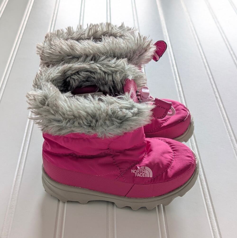 The North Face Toddler Girl's 6 Nuptse Bright Pink Winter Boots